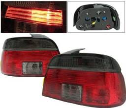 BMW 5 Series 4 Car Option Taillights - Red & Smoke - LT-BE39RSM