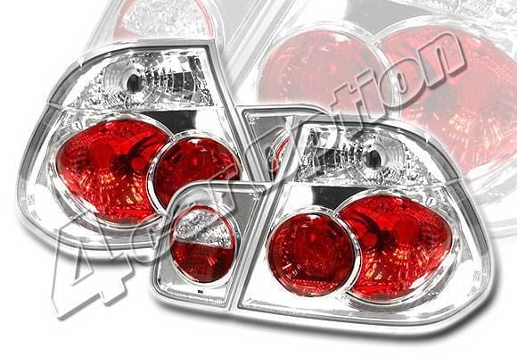 BMW 3 Series 4DR 4 Car Option Altezza Taillights - Chrome - LT-B464A-YD