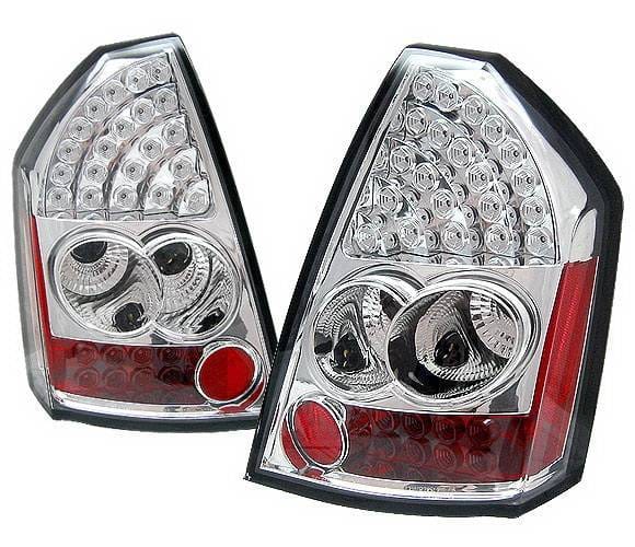 Chrysler 300 4 Car Option LED Taillights - Chrome - LT-C300CC-LED