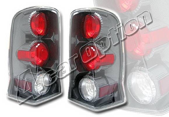 Cadillac Escalade 4 Car Option Altezza Taillights - Carbon Fiber Style - LT-CAE02F-YD