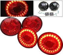 Chevrolet Corvette 4 Car Option LED Taillights - Redd - LT-CCVET05LEDR-KS