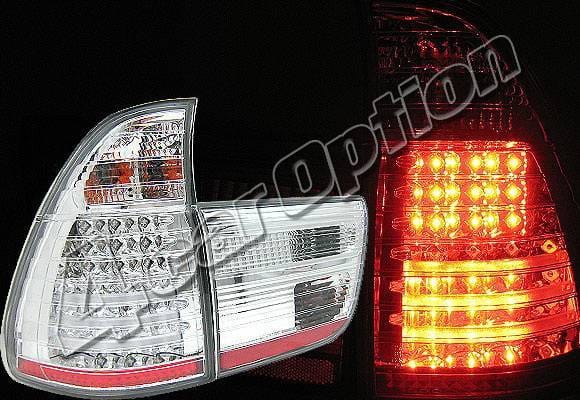 BMW X5 4 Car Option LED Taillights - Chrome - LT-BE5300LEDC-YD