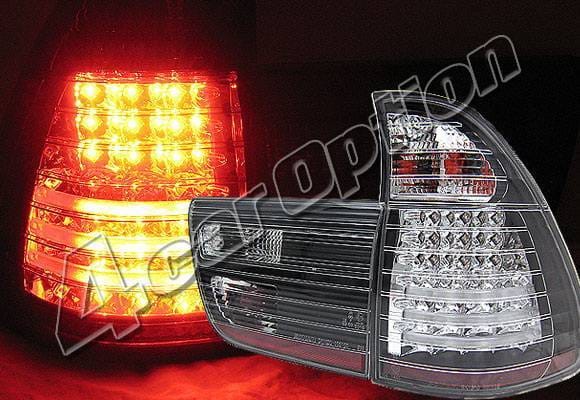 BMW X5 4 Car Option LED Taillights - Black - LT-BE5300LEDJB-YD