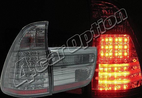 BMW X5 4 Car Option LED Taillights - Smoke - LT-BE5300LEDSM-YD