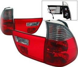 BMW X5 4 Car Option Euro Taillights - Red & Smoke - LT-BE5300RSM-9