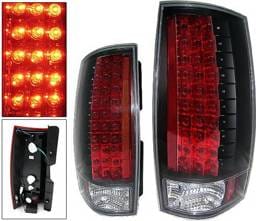 Chevrolet Suburban 4 Car Option LED Taillights - Black - LT-CT07LEDJB-KS