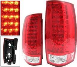 Chevrolet Tahoe 4 Car Option LED Taillights - Red - LT-CT07LEDR-KS