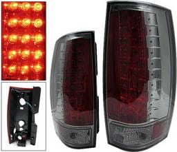 Chevrolet Suburban 4 Car Option LED Taillights - Smoke - LT-CT07LEDSM-KS