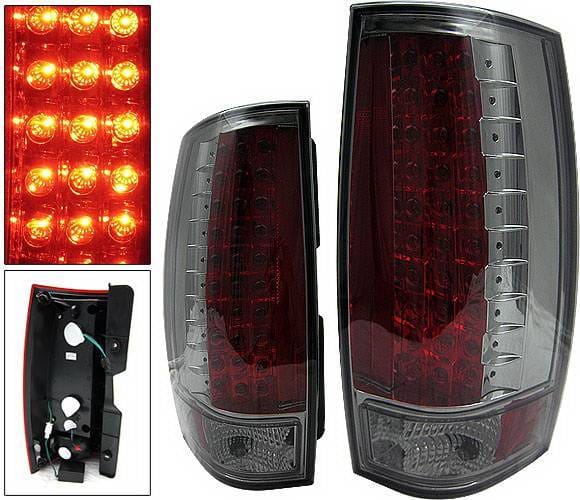 Chevrolet Suburban 4 Car Option LED Taillights - Smoke - LT-CT07LEDSM-KS