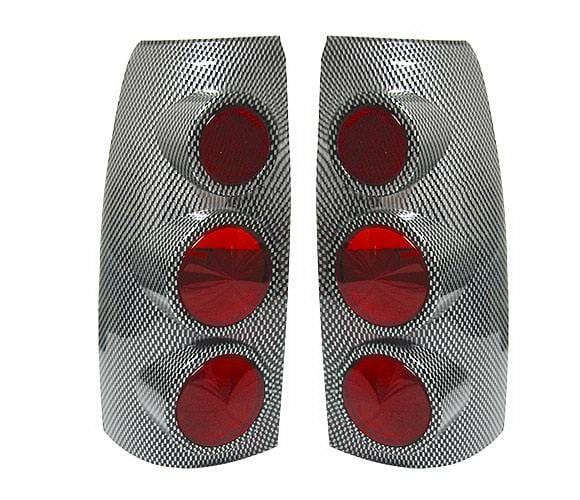Chevrolet C10 4 Car Option Taillight Cover - Carbon Fiber - LTC-GC88CF