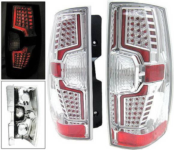 Chevrolet Tahoe 4 Car Option LED Taillights - Chrome - LT-CST07LEDC-7