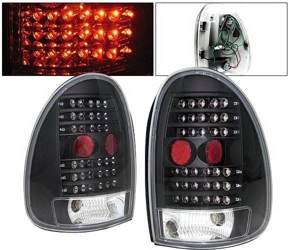 Plymouth Voyager 4 Car Option LED Taillights - Black - LT-DC96LEDJB-KS
