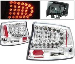 Dodge Charger 4 Car Option LED Taillights - Chrome - LT-DCHAR06LEDC-KS