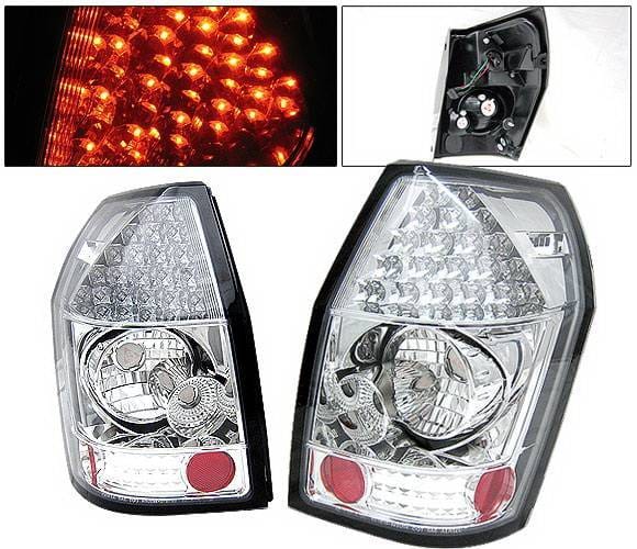 Dodge Magnum 4 Car Option LED Taillights - Chrome - LT-DMAG05LEDC-YD