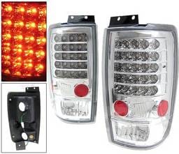 Ford Expedition 4 Car Option LED Taillights - Chrome - LT-FE97LEDC-KS