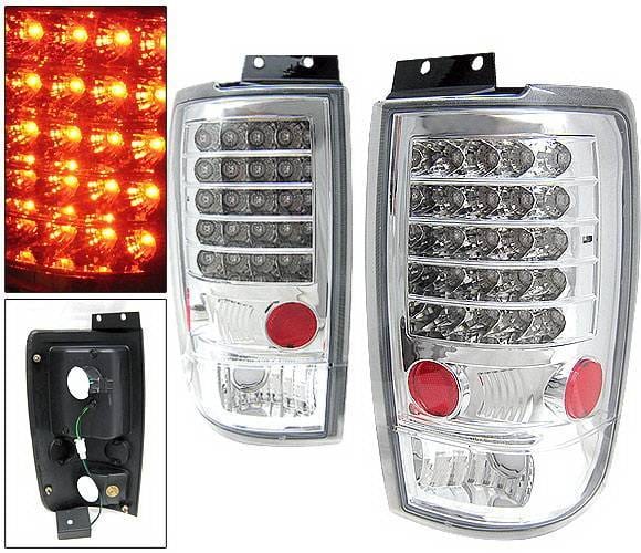 Ford Expedition 4 Car Option LED Taillights - Chrome - LT-FE97LEDC-KS