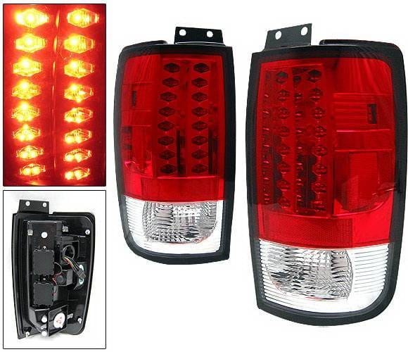 Ford Expedition 4 Car Option LED Taillights - Red - LT-FE97LEDR