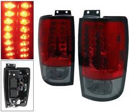 Ford Expedition 4 Car Option LED Taillights - Red & Smoke - LT-FE97LEDRSM