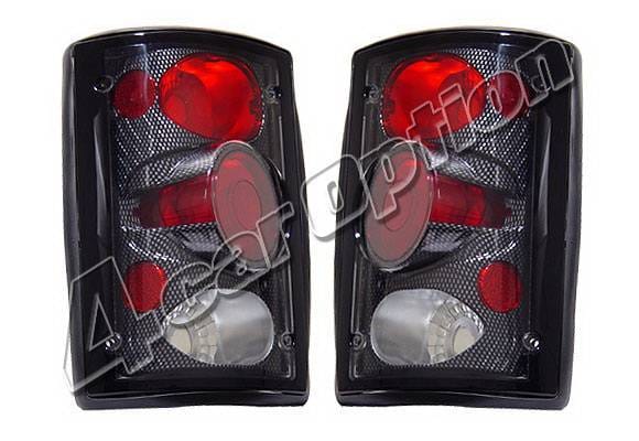 Ford Excursion 4 Car Option Taillights - Carbon Fiber Style - LT-FEC00CF-KS