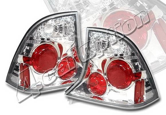Ford Focus 4DR 4 Car Option Altezza Taillights - Chrome - LT-FF004A-YD