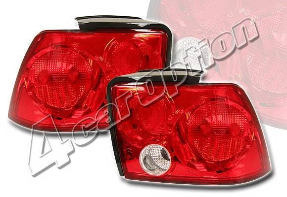 Ford Mustang 4 Car Option Altezza Taillights - Red - LT-FM99R-KS