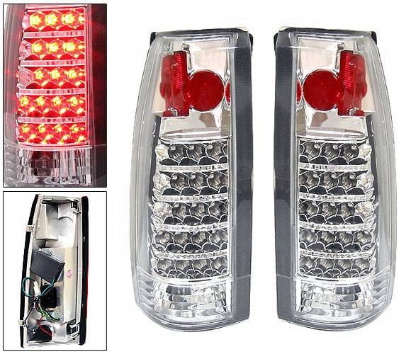 GMC C10 4 Car Option LED Altezza Taillights - Chrome - LT-GC88AC-LED