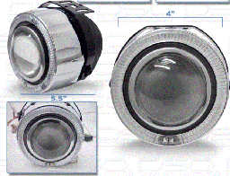 Black Chrome Halo Fog Lights