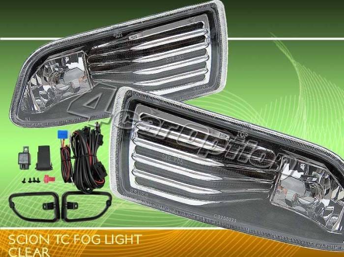 JDM Black Clear Fog Lights
