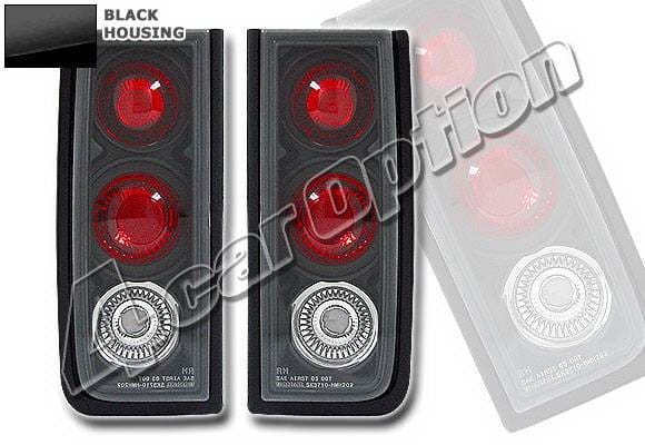 Hummer H2 4 Car Option Altezza Taillights - Black - LT-GHH202JB-YD