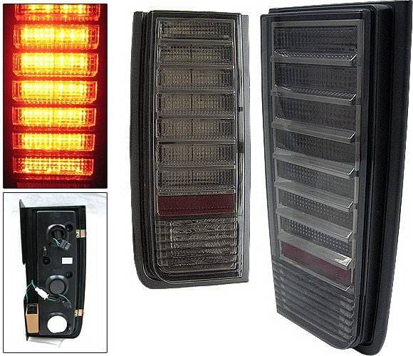 Hummer H2 4 Car Option LED Taillights - Smoke - LT-GHH202LEDSM-KS