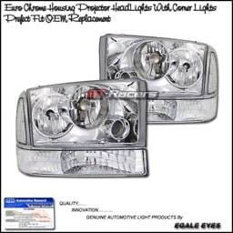 Euro Chrome Pro Headlights With Corner Lights