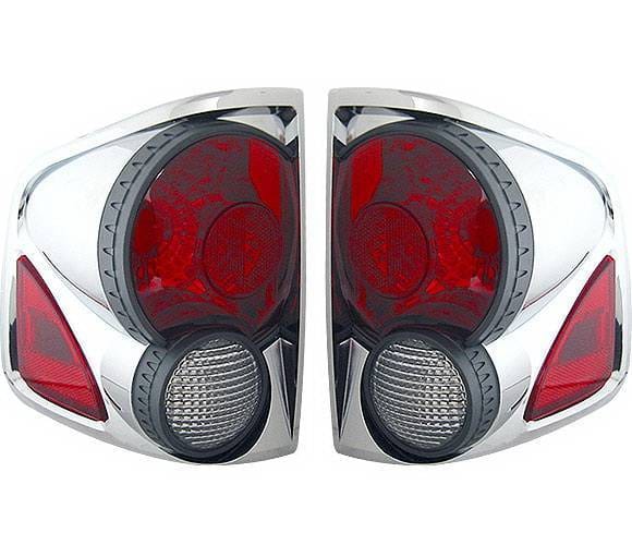 Chevrolet S10 4 Car Option 3D Style Taillights - Chrome - LT-GS94DA-9