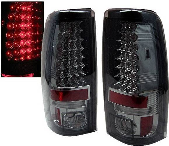 Chevrolet Silverado 4 Car Option LED Taillights - Smoke - LT-GSV99LEDSM