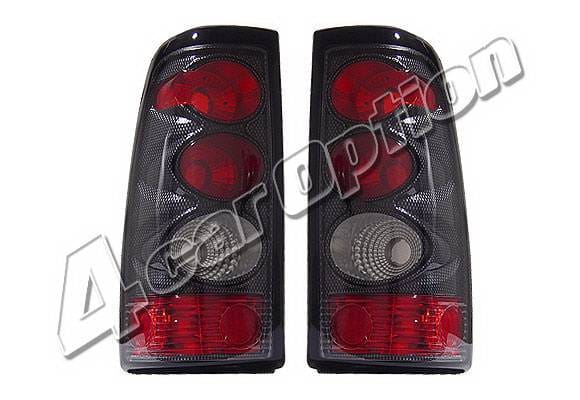 Chevrolet Silverado 4 Car Option Altezza Taillights - Carbon Fiber Style - LT-GSV03F-KS