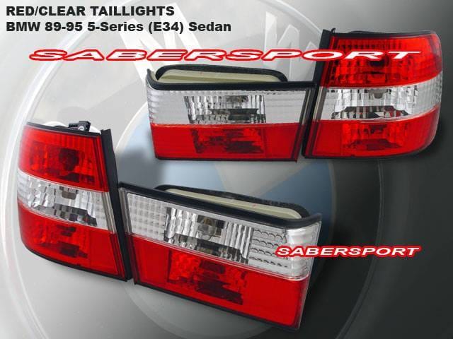Euro RED Clear Tail Lights