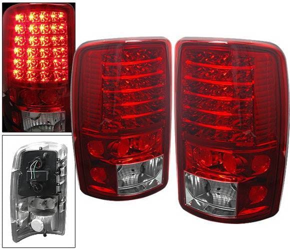 GMC Denali 4 Car Option LED Taillights - Red & Clear - LT-GYD00LEDRC-6