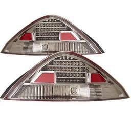Honda Accord 2DR 4 Car Option LED Taillights - Chrome - LT-HA032LEDC-KS