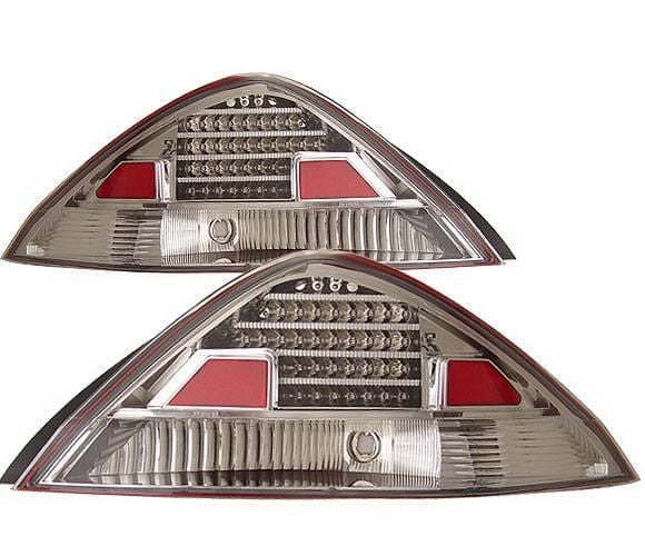 Honda Accord 2DR 4 Car Option LED Taillights - Chrome - LT-HA032LEDC-KS
