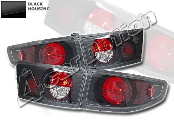 Honda Accord 4DR 4 Car Option Altezza Taillights - Black - LT-HA034JB-KS