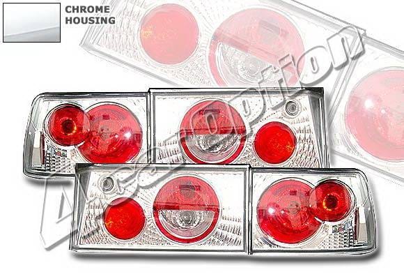 Honda Accord 4 Car Option Altezza Taillights - V2 - Chrome - LT-HA90A2-KS