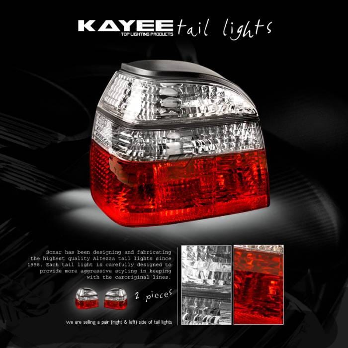 Red Clear Tail Lights