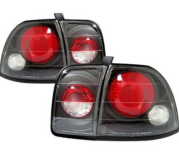 Honda Accord 4 Car Option Altezza Taillights - Black - LT-HA96JB-YD
