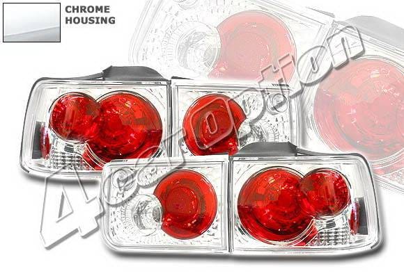 Honda Accord 4 Car Option Altezza Taillights - V2 - Chrome - LT-HA92A2-KS