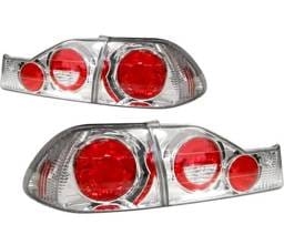 Honda Accord 4DR 4 Car Option Altezza Taillights - Chrome - LT-HA984A-YD