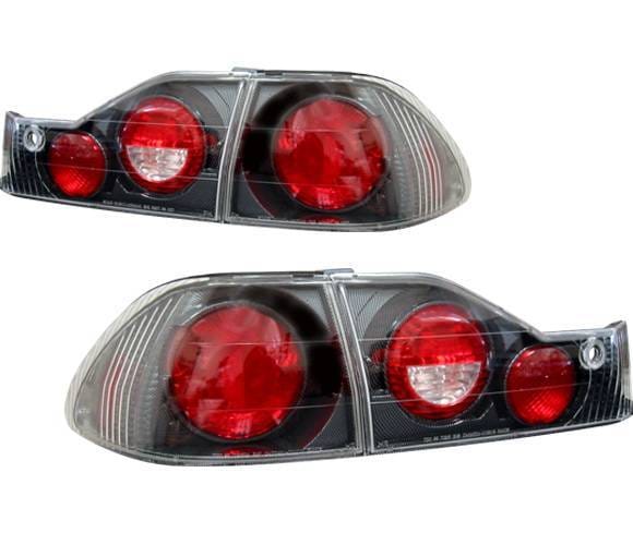 Honda Accord 4DR 4 Car Option Altezza Taillights - Carbon Fiber Style - LT-HA984F-YD