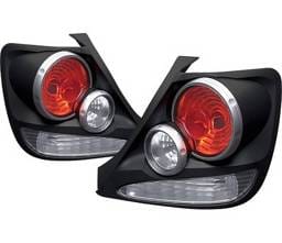 Honda Civic HB 4 Car Option 3D Style Taillights - Black - LT-HC03DB-9
