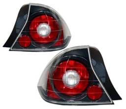 Honda Civic 2DR 4 Car Option Altezza Taillights - Carbon Fiber Style - LT-HC012F-YD