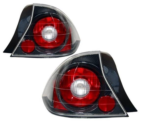 Honda Civic 2DR 4 Car Option Altezza Taillights - Carbon Fiber Style - LT-HC012F-YD