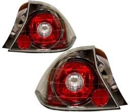 Honda Civic 2DR 4 Car Option Altezza Taillights - Gunmetal - LT-HC012G-YD