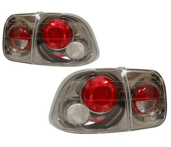 Honda Civic 4DR 4 Car Option Altezza Taillights - Gunmetal - LT-HC964G-YD